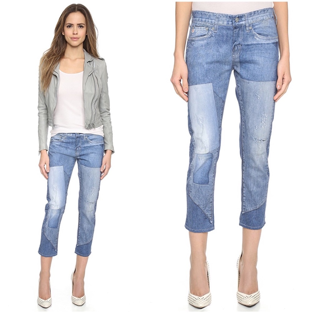 SOLDⓂ️ AG | Drew Digital Luxe Patchwork Jeans - Picture 6 of 8